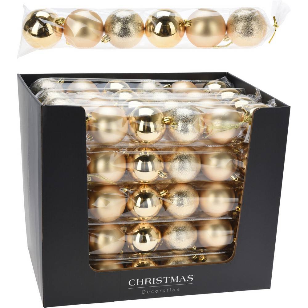 Koopman Xmas Ball Set 6X70Mm Gold